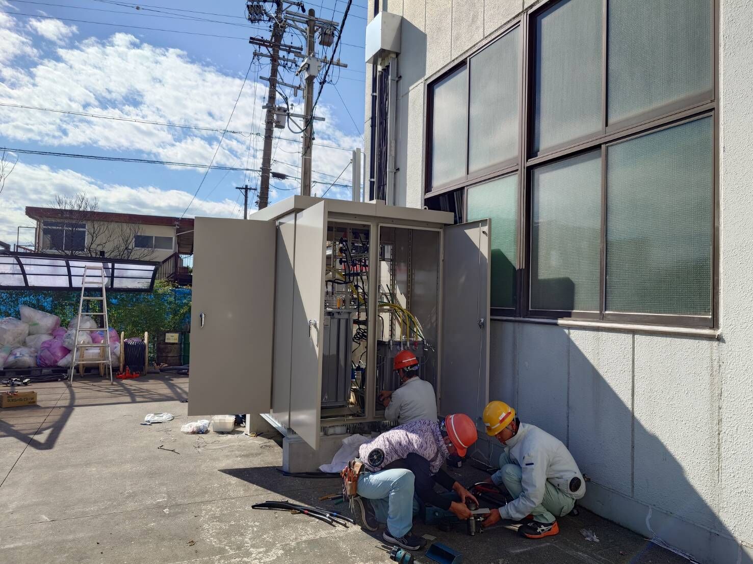 愛知県蟹江町｜キュービクル容量増設・移設・更新工事